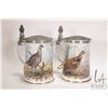 Image 1 : Two Franklin Mint Limited Edition Beer Steins by Basil Ede, including "The Game Bird Stein" and "The