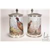 Image 2 : Two Franklin Mint Limited Edition Beer Steins by Basil Ede, including "The Game Bird Stein" and "The