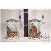 Image 6 : Two Franklin Mint Limited Edition Beer Steins by Basil Ede, including "The Game Bird Stein" and "The