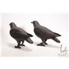 Image 4 : Two Cast Black Bird Door Stops. Measure 10" across and 6" tall. Note, one has a broken toe