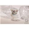 Image 2 : Selection of collectible crystal and porcelain including Belleek Princess vase with hand applied flo