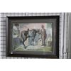 Image 2 : Vintage/ antique framed Black American pring titled "She Was Bred in Old Kentucky", overall dimensio