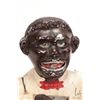 Image 2 : Antique Black Americana cast metal "Little Jo Ban mechanical money bank 8 1/2" in height