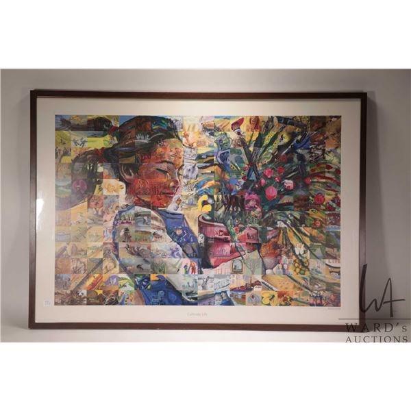 Lewis Lavoie and Mural Mosaic team, framed print titled "Cultivated Life", overall dimensions includ