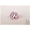 Image 2 : 36.98 ct. pink Kuzite octagonal cut gemstone with certificate provided by consignor