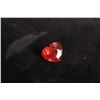 Image 1 : 6.95 ct Spessarite garnet heart cut gemstone with certificate provided by consignor