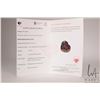 Image 3 : 6.95 ct Spessarite garnet heart cut gemstone with certificate provided by consignor
