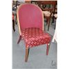 Image 1 : Vintage Lloyd Loom woven wicker chair with fleur-de-lis upholstered seat