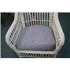 Image 2 : Antique heavy wicker garden chair sprung upholstered seat