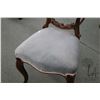Image 3 : Antique Victorian balloon back chair with curved supports, carved decoration and upholstered seat