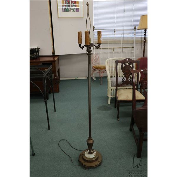 Depression era floor standing tri-light, needs work