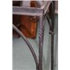 Image 2 : Antique wrought iron table base with twisted support uppers, 34" H X 25" square, ready for the addit