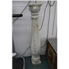 Image 1 : Hand carved limestone baluster garden column/ pedestal 50" in height, circa 1920