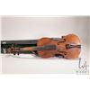 Image 6 : Selection of collectibles including vintage violin with 2 bows, chin rest, and leather wrapped case,