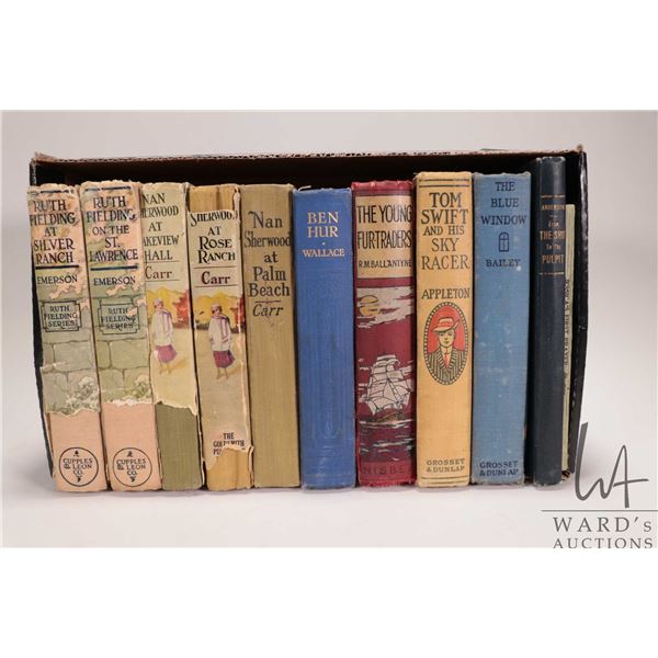 Selection of children's novels by such authors as Ruth Fielding, Annie Roe Carr, Wallace, R.M Ballan