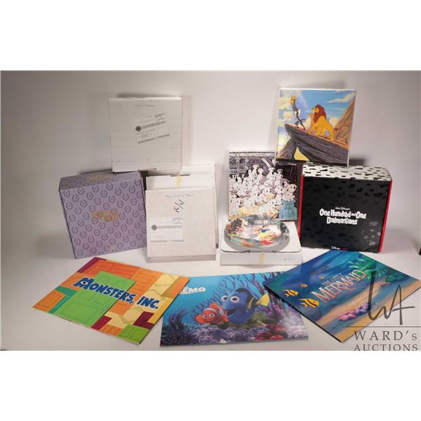 Selection of Disney collector plates including Snow White, 101 Dalmations, The Lion King, The Little
