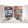 Image 1 : Two Wings of Texaco die cast airplane models including "1927 Ford Tri-Motored Monoplane" and "1929 W