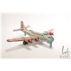 Image 1 : Vintage United States Air Force BK 250 friction tin plate airplane by Japanese company Yonezawa, 19"