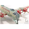 Image 3 : Vintage United States Air Force BK 250 friction tin plate airplane by Japanese company Yonezawa, 19"
