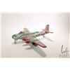 Image 5 : Vintage United States Air Force BK 250 friction tin plate airplane by Japanese company Yonezawa, 19"