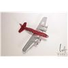 Image 6 : Marx vintage tin plate toy airplane, 10" in length, note: missing rear wheel