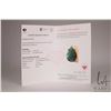 Image 3 : 11.30 ct. emerald pear shaped gemstone in stelring silver pendant mount with certificate provided by