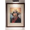 Image 2 : Reinhardt, framed original pastel on paper portrait of a cowboy, dated 10/90 27-1/2" x 21-1/4"