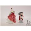 Image 1 : Two Royal Doulton figurines including "Miss Muffet" HN1936 and "Fair Lady (Red)" HN 1962