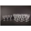 Image 1 : Selection of vintage Webb & Corbett "Georgian" crystal stemware including eleven claret and three sh