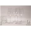 Image 4 : Tray lot of glassware including five heavy tumblers, four crystal wine glass and eight Jeanette Hell