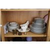 Image 1 : Shelf lot of collectibles including six dinner plates, seven side plates, eight bread and butter , s