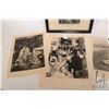 Image 2 : Four French etched prints including one framed and three unframed, all appear to be circa 1880's tim