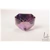 Image 4 : 111.02 ct. custom flower design cut amethyst gemstone with certificate provided by consignor