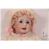 Image 3 : Handmade reproduction doll K&R 116/A by Kammer and Reinhardt. bisque head, threaded blue glass eyes,
