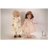 Image 1 : Two reproduction bisque dolls including Long face Jumeau with threaded glass eyes and mohair wig on 