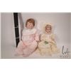 Image 5 : Two reproduction dolls including all-bisque artisan made Hilda doll with glass eyes and handmade cos