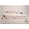 Image 1 : Nine small and demitasse china cups and saucers including Paragon, Royal Albert, Queens, Bohemian et