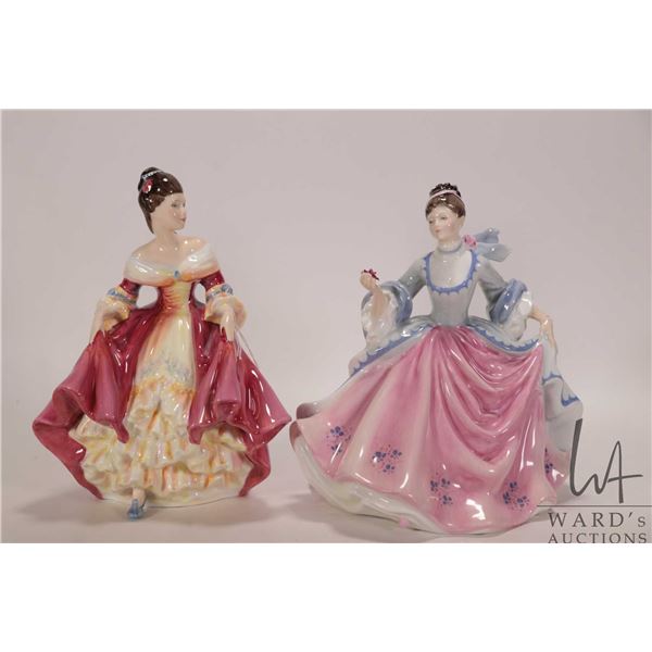 Two Royal Doulton figurines including "Rebecca" HN2805 and "Southern Belle" HN2229