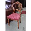 Image 1 : Mahogany balloon back side chair with upholstered seat