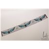 Image 1 : Vintage Indigenous beadwork Thunderbird sash, 3" W X 26" in length