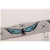 Image 3 : Vintage Indigenous beadwork Thunderbird sash, 3" W X 26" in length