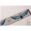 Image 4 : Vintage Indigenous beadwork Thunderbird sash, 3" W X 26" in length