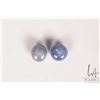 Image 1 : Pair of natural blue star sapphire oval cut gemstones, total 7.12 cts. with certificate provided by 