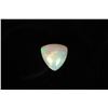 Image 1 : 5.76 ct. natural Welo opal trillion cabochon cut gemstone with certificate provided by consignor