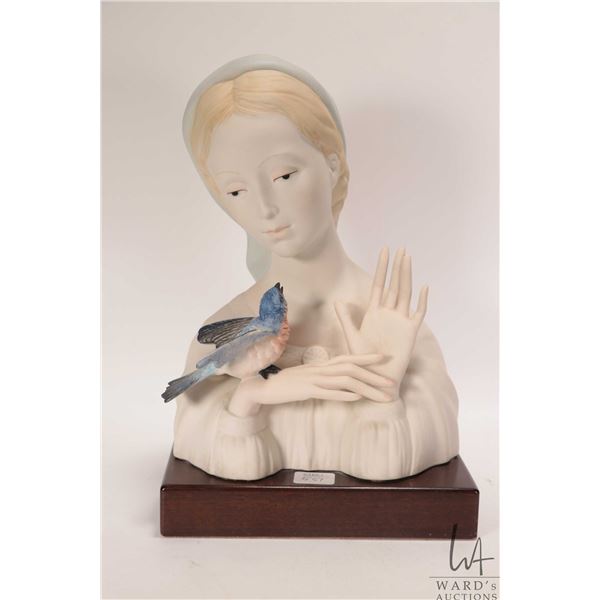Cybis Porcelain "Madonna with Bird" bust 12" in height