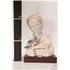 Image 2 : Cybis Porcelain "Madonna with Bird" bust 12" in height