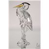 Image 1 : Swarovski crystal "Grey Heron" no. 221627, 6" in height. From the Feathered Friends Collection. Incl