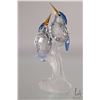 Image 1 : Swarovski crystal Malachite Kingfishers, no. 623323, 3 3/4" in height. From the Feathered Friends Co