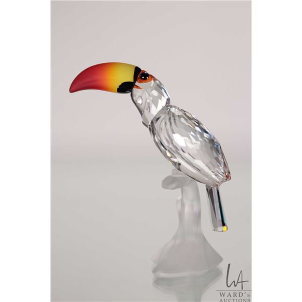 Swarovski crystal "Toucan" no. 234311, 3 1/4" in height. From the Feathered Friends Collection. Incl