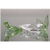 Image 1 : Swarovski crystal "Gecko" no. 905541, 2 1/2" in height and "Endangered Wildlife" crystal plaque, no.